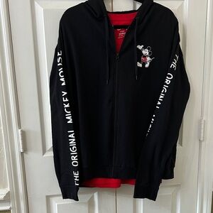 Disney Black Hoodie with Mickey Mouse print (free shirt)